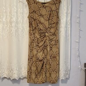 Snake print dress